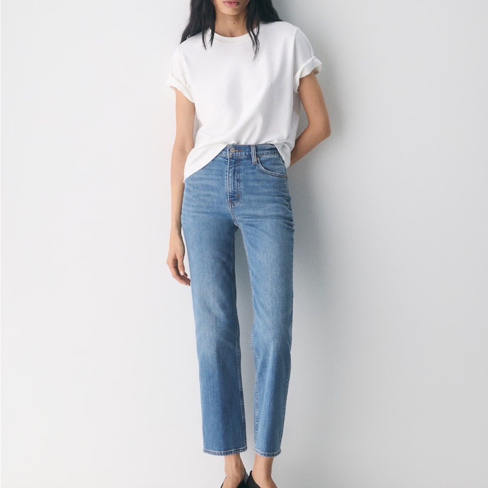 Aritzia Denim Forum Arlo Hi-Rise Straight Leg Jeans - Size 27, 28 length